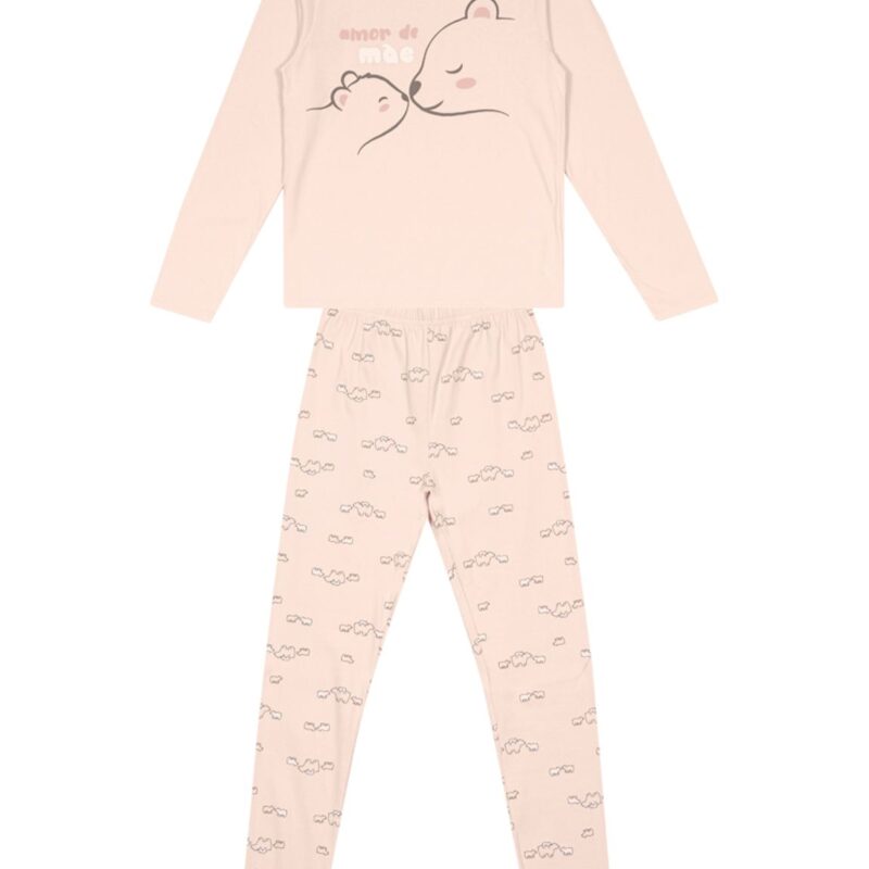 Pijama Adulto Feminino de Ursinhos