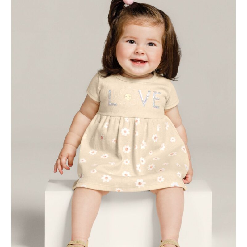 Vestido Bebê Menina de Ribana Cross  Baby