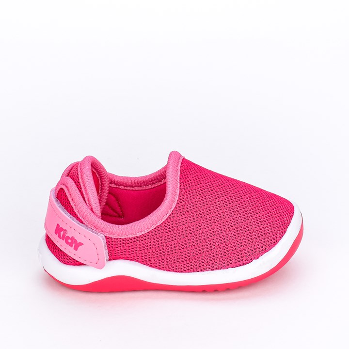 Tênis Infantil Bebê Calce Fácil  Colors Comfort Pink