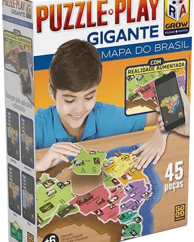 Puzzle Play Gigante Mapa do Brasil