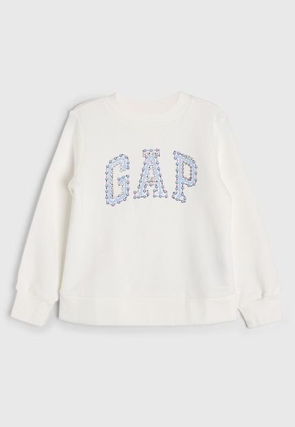 produtoBlusa de Moletom GAP Logo Off-White