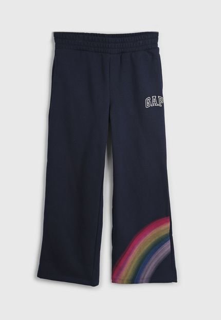 produtoCalça de Moletom GAP Arco-Íris Azul-Marinho