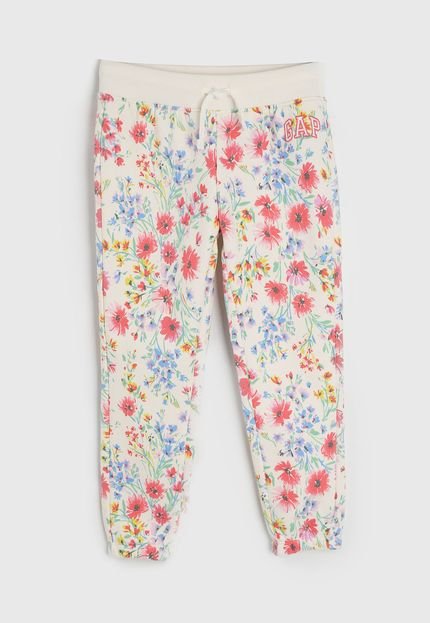 produtoCalça de Moletom GAP Floral Off-White