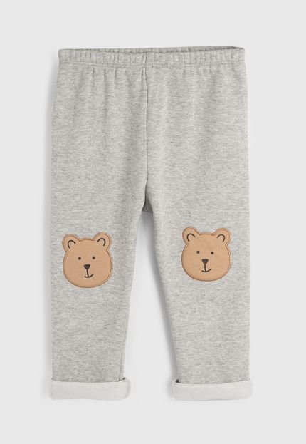 produtoCalça de Moletom GAP Urso Cinza