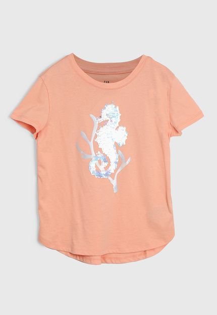 produtoCamiseta GAP Cavalo Marinho Coral