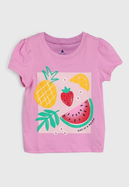 produtoCamiseta GAP Frutas Rosa