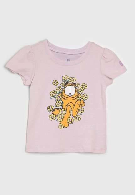 produtoCamiseta GAP Garfield Rosa