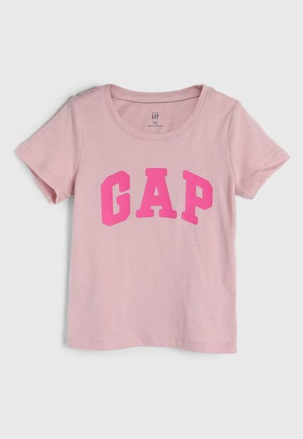 produtoCamiseta GAP Logo Rosa