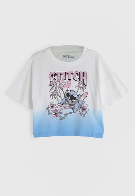 produtoCamiseta Infantil GAP Full Print Branca