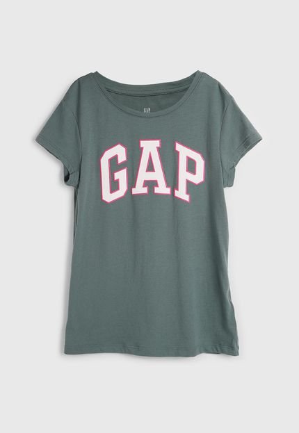 produtoCamiseta Manga Curta GAP Logo Verde