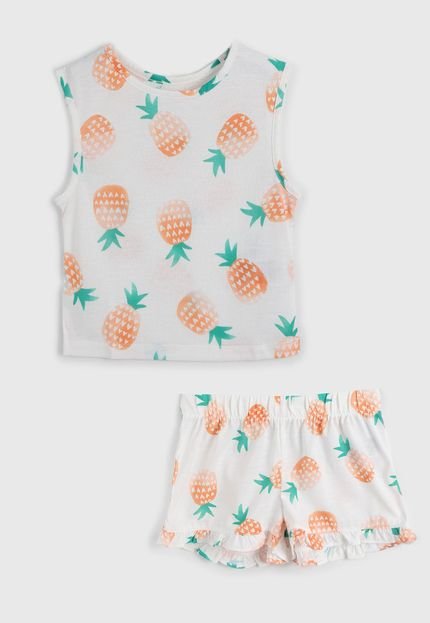 produtoPijama Infantil GAP Curto Frutas Branco