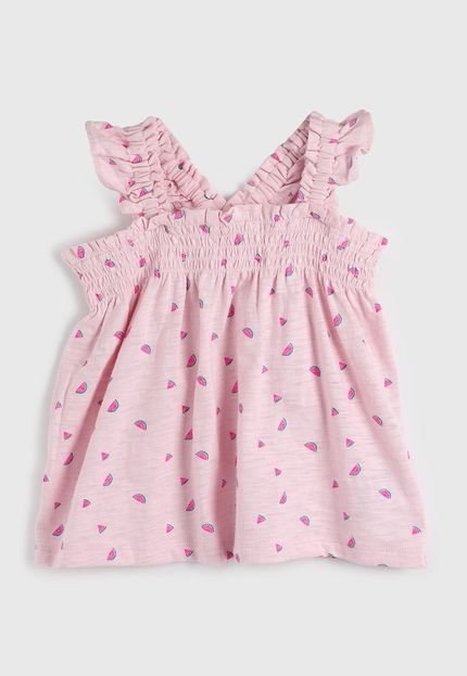 produtoRegata Infantil GAP Frutas Rosa