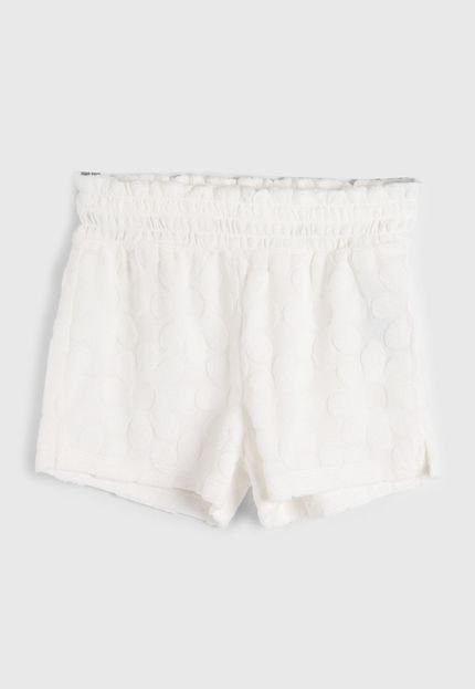 produtoShort de Moletom GAP Coração Off-White