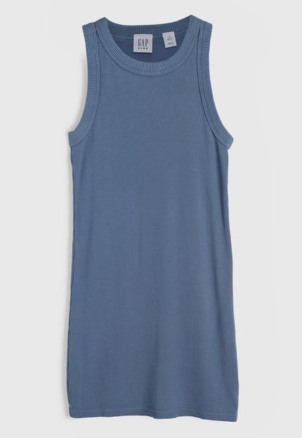 produtoVestido GAP Canelado Azul