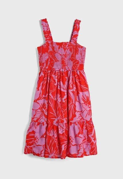 produtoVestido GAP Floral Vermelho