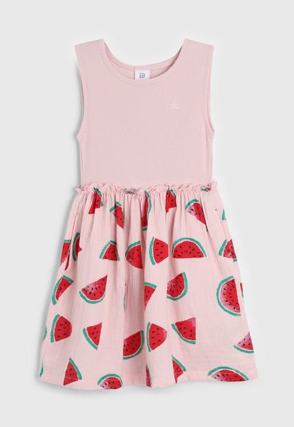 produtoVestido GAP Frutas Rosa