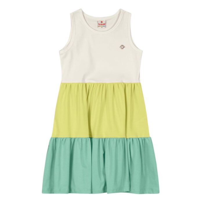 Vestido regata em malha infantil menina Brandili