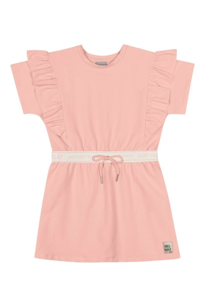 Vestido Infantil Menina Curto Authentic Colorittá Rosa Claro