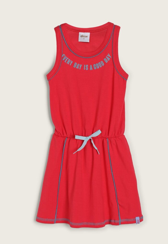 Vestido Infantil Elian Good Day Vermelho