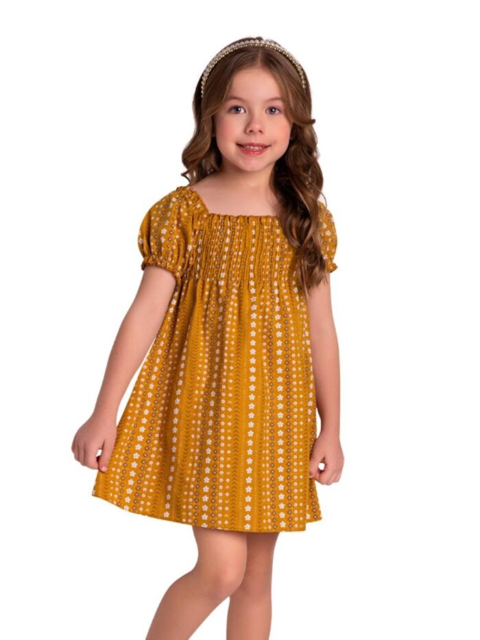 Vestido Infantil Milon Amarelo