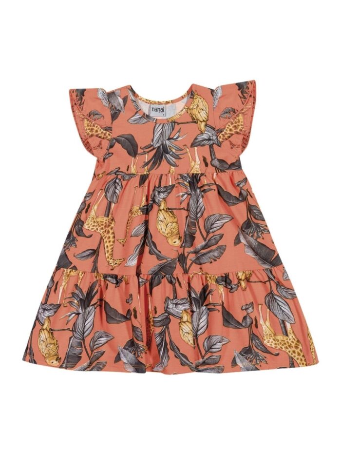 Vestido Infantil Nanai Laranja